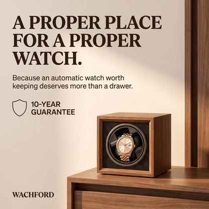 Wachford™ Automatic Watch Winder — Premium Walnut Edition