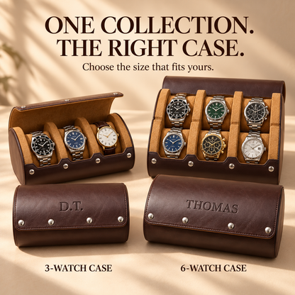 Wachford™ Personalized Leather Watch Case