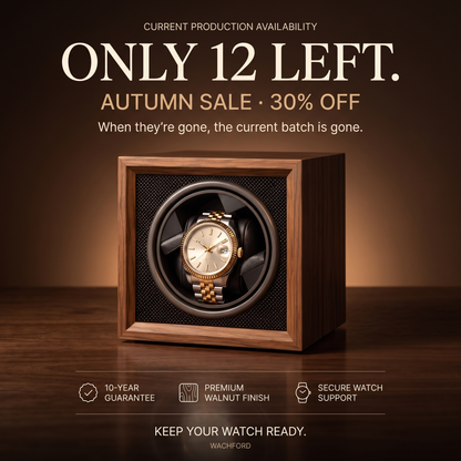 Wachford™ Automatic Watch Winder — Premium Walnut Edition