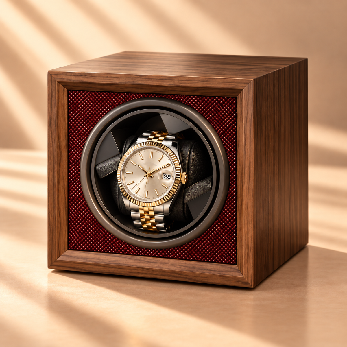 Wachford™ Automatic Watch Winder — Premium Walnut Edition